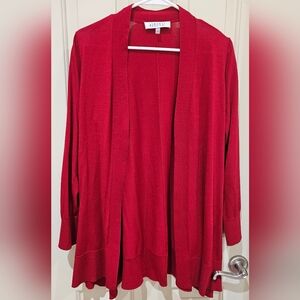 Elegant Red Women's Cardigan